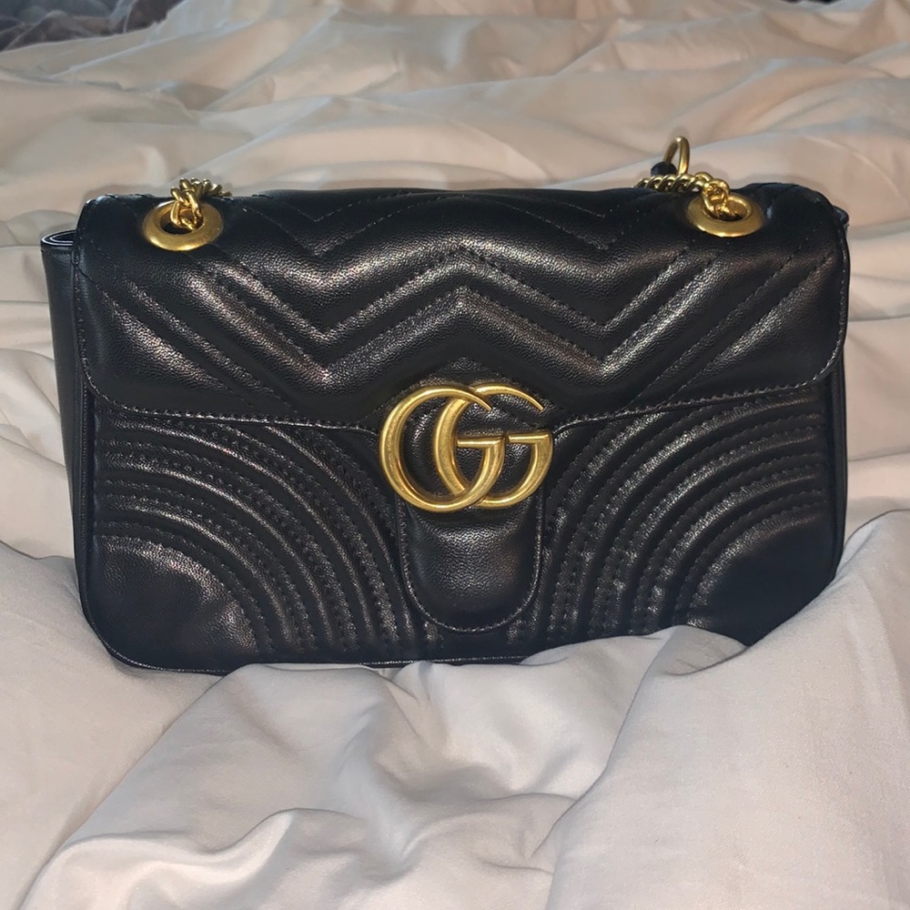 Black and gold bag